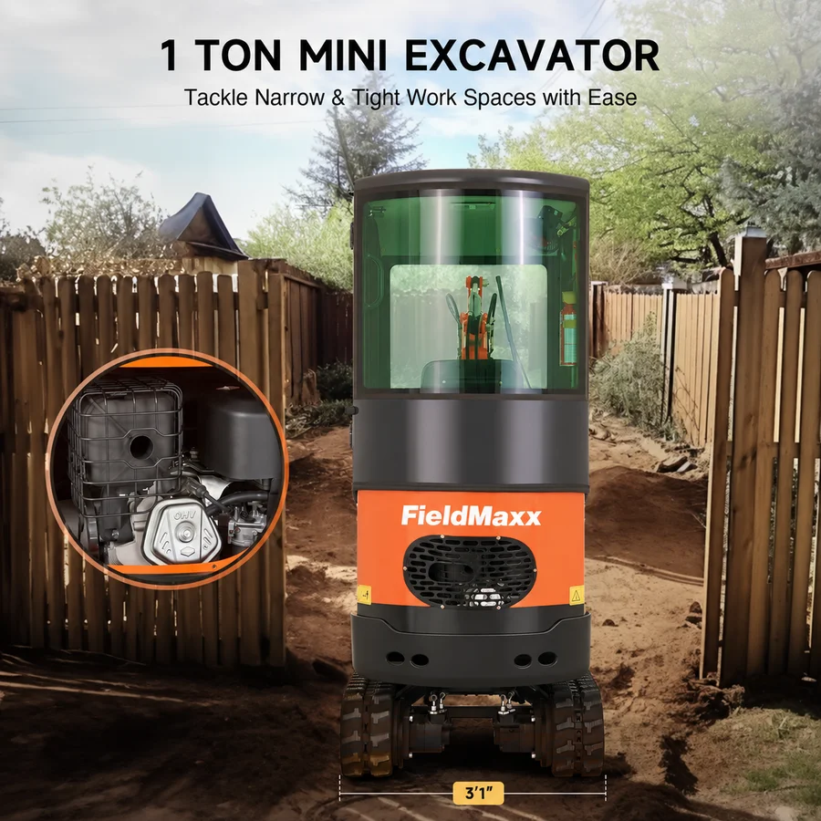 FieldMaxx FXCab Enclosed Excavator — view 4
