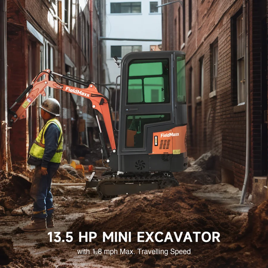 FieldMaxx FXCab Enclosed Excavator — view 5