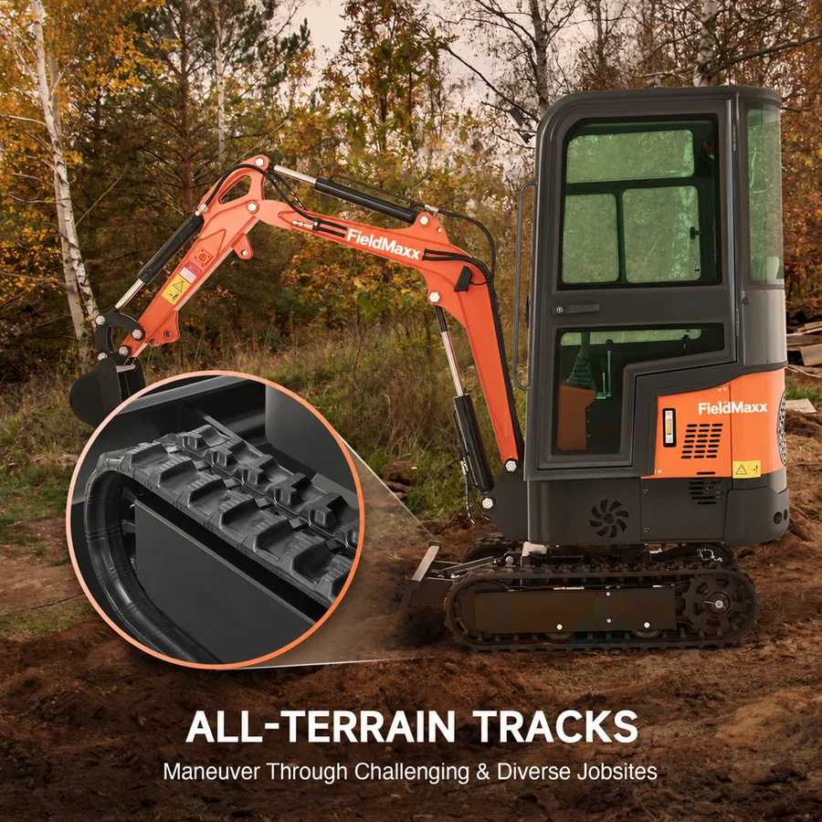 FieldMaxx FXCab Enclosed Excavator — view 6