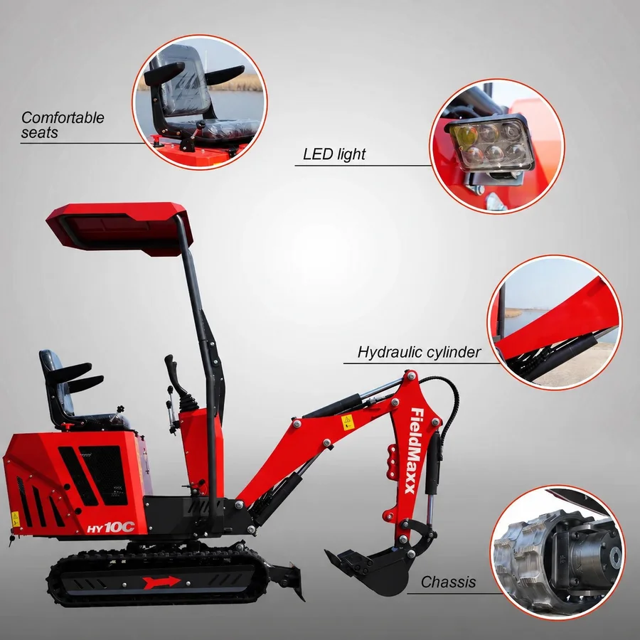 FieldMaxx FX10C Mini Excavator — view 5