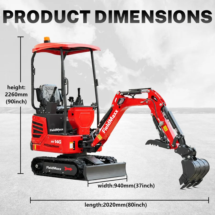 FieldMaxx FX14G Mini Excavator — view 22